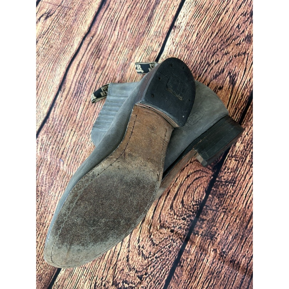 Potro Rebelde Genuine Suede Leather Charro Boots Women's Size 6 Western - Picture 9 of 11
